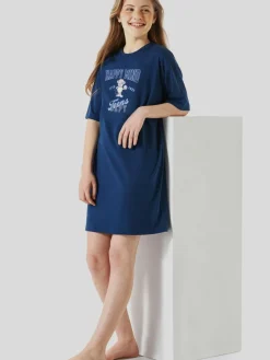 Schiesser Mädchen<Mädchen Nachthemd - Organic Cotton marine bedruckt