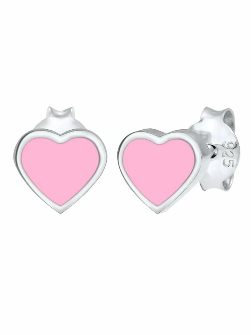 Elli Mädchen<Mädchen Ohrringe rosa uni