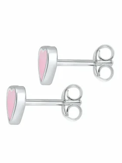 Elli Mädchen<Mädchen Ohrringe rosa uni