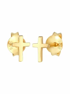 Elli Mädchen<Mädchen Ohrringe gold uni