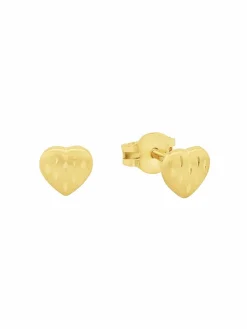 amor Mädchen<Mädchen Ohrstecker gold uni