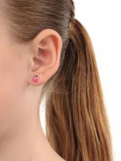 amor Mädchen<Mädchen Ohrstecker silber uni