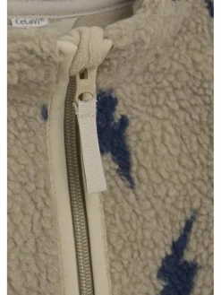 CeLaVie Mädchen<Mädchen Plüschjacke - CETeddy beige gemustert