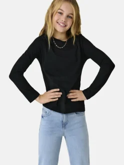 Only Kids Mädchen<Mädchen Pullover schwarz uni