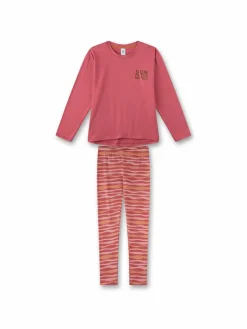 Sanetta Mädchen<Mädchen Pyjama rosa bedruckt