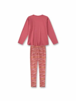 Sanetta Mädchen<Mädchen Pyjama rosa bedruckt
