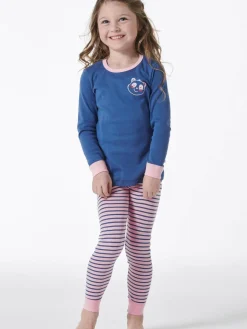 Schiesser Mädchen<Mädchen Pyjama - Girls World mehrfarbig bedruckt