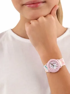 Prinzessin Lillifee Mädchen<Mädchen Quarzuhr weiß gemustert