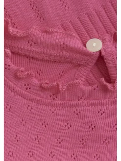 En Fant Mädchen<Mädchen Rundhalsshirt - ENT-shirt pink strukturiert