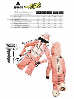 WeeDo Mädchen<Mädchen Schneeanzug pink uni