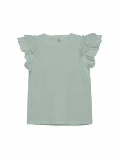 En Fant Mädchen<Mädchen Shirttop - ENT-shirt grün uni