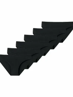 Schiesser Mädchen<Mädchen Slip - 95/5 Organic Cotton schwarz gemustert