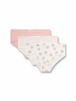 Sanetta Mädchen<Mädchen Slip 3er Pack rosa gestreift