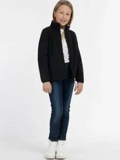 Schmuddelwedda Mädchen<Mädchen Softshelljacke - recyceltes Material schwarz uni