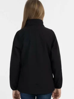 Schmuddelwedda Mädchen<Mädchen Softshelljacke - recyceltes Material schwarz uni