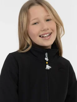 Schmuddelwedda Mädchen<Mädchen Softshelljacke - recyceltes Material schwarz uni