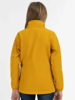 Schmuddelwedda Mädchen<Mädchen Softshelljacke - recyceltes Material gelb uni