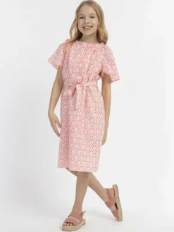 IZIA Mädchen<Mädchen Sommerkleid pink gemustert
