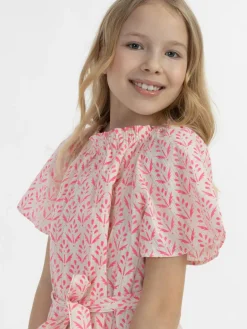 IZIA Mädchen<Mädchen Sommerkleid pink gemustert