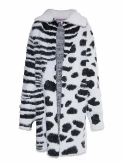 MyMo Mädchen<Mädchen Strickcardigan weiß bedruckt