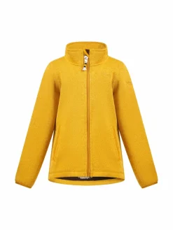 Schmuddelwedda Mädchen<Mädchen Strickfleecejacke gelb meliert