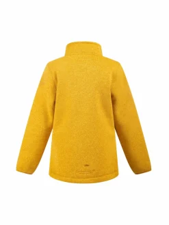 Schmuddelwedda Mädchen<Mädchen Strickfleecejacke gelb meliert