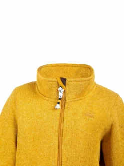 Schmuddelwedda Mädchen<Mädchen Strickfleecejacke gelb meliert