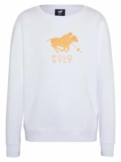 Polo Sylt Mädchen<Mädchen Sweatshirt weiß bedruckt