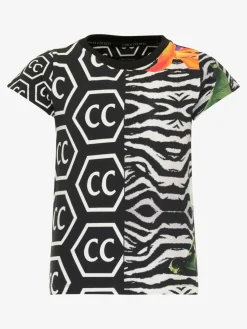Carlo Colucci Mädchen<Mädchen T-Shirt - Cirolini schwarz gemustert