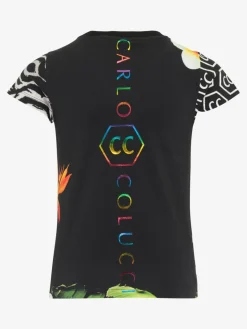 Carlo Colucci Mädchen<Mädchen T-Shirt - Cirolini schwarz gemustert