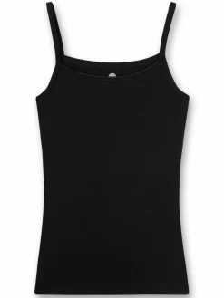 Sanetta Mädchen<Mädchen Unterhemd 2er Pack schwarz uni