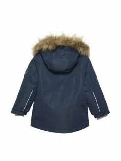 En Fant Jungen<Mädchen Winterjacke blau uni