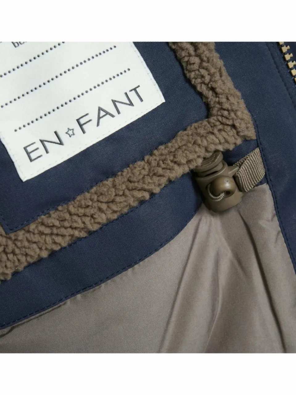 En Fant Jungen<Mädchen Winterjacke blau uni