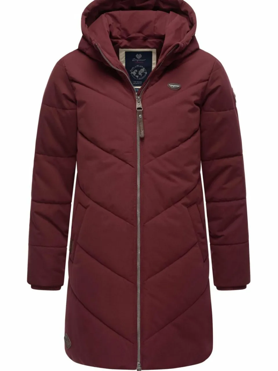 Ragwear Mädchen<Mädchen Winterjacke - Rebbie rot uni
