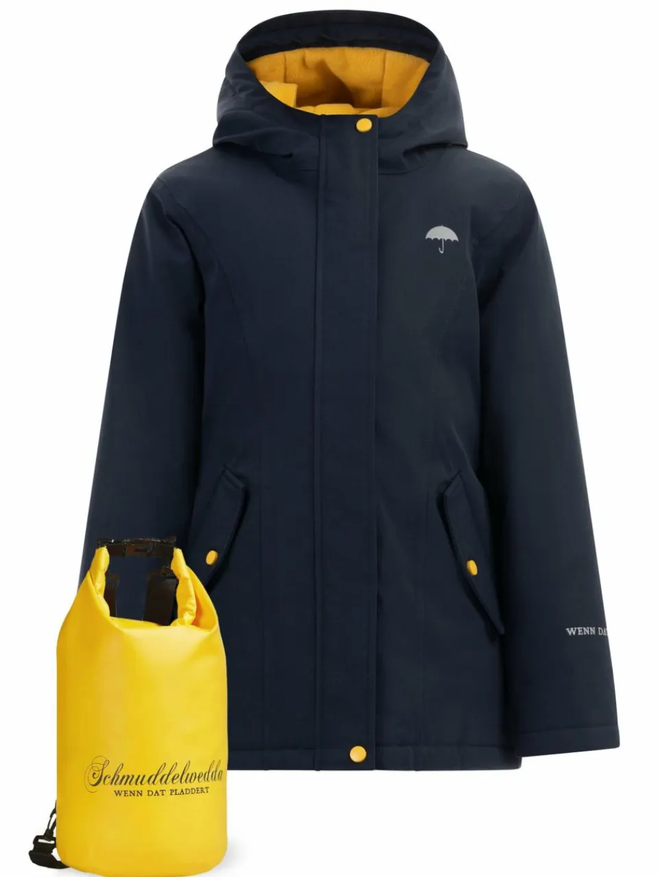 Schmuddelwedda Mädchen<Mädels Anorak + Tagesrucksack - SET blau uni