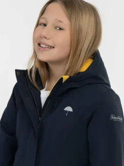 Schmuddelwedda Mädchen<Mädels Anorak + Tagesrucksack - SET blau uni