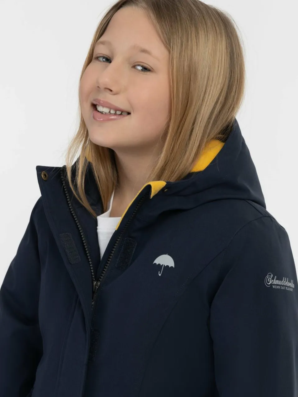 Schmuddelwedda Mädchen<Mädels Anorak + Tagesrucksack - SET blau uni