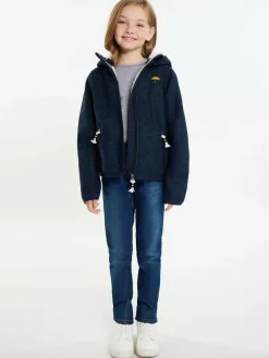 Schmuddelwedda Mädchen<Mädels Blouson + Tagesrucksack - SET blau meliert