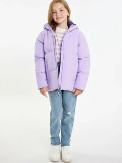Schmuddelwedda Mädchen<Mädels Funktionale Winterjacke lila uni