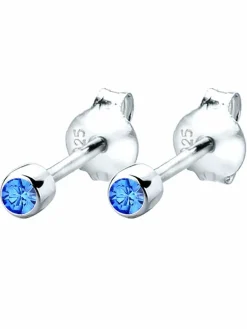 Elli Mädchen|Schmuck<Ohrringe hellblau uni