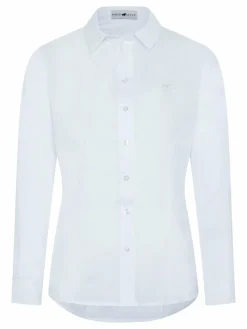 Polo Sylt Blusen<Bluse im schlichten Casual-Look weiß uni