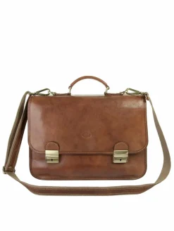 piké Taschen & Rucksäcke<Unisex Aktentasche braun uni