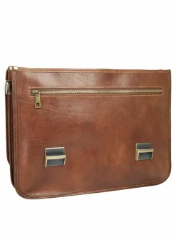 piké Taschen & Rucksäcke<Unisex Aktentasche braun uni