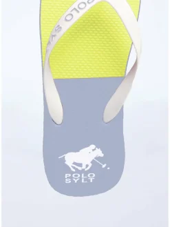 Polo Sylt Zehentrenner|Zehentrenner<Unisex Beach-Sandals hellblau gemustert