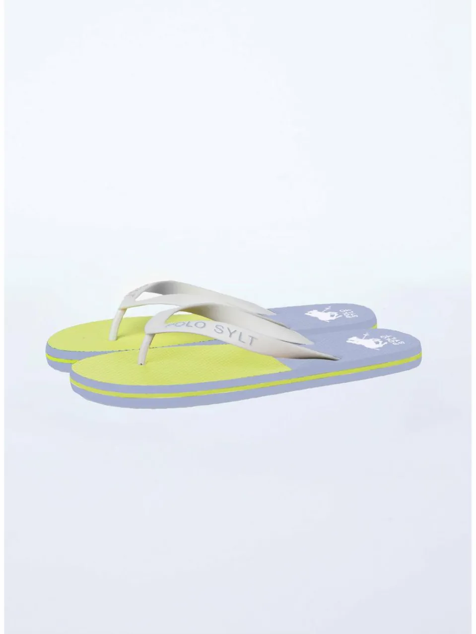 Polo Sylt Zehentrenner|Zehentrenner<Unisex Beach-Sandals hellblau gemustert