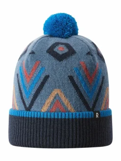 reima Jungen<Unisex Beanie - Koillinen blau gemustert