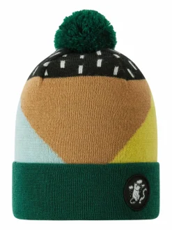 reima Jungen|Mädchen<Unisex Beanie - Moomin Flinga grün gemustert