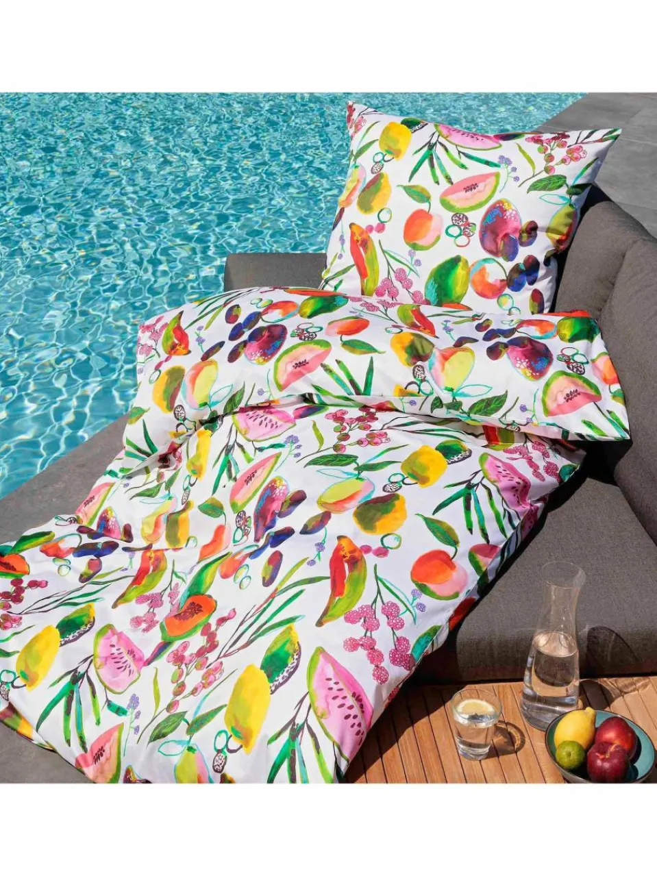 Janine Heimtextilien<Unisex Bettwäsche 1er Pack mehrfarbig bedruckt