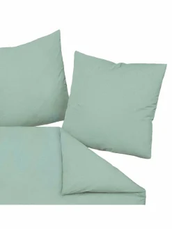 Janine Heimtextilien<Unisex Bettwäsche 1er Pack grün uni