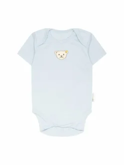 Steiff Jungen|Mädchen<Unisex Body hellblau gemustert